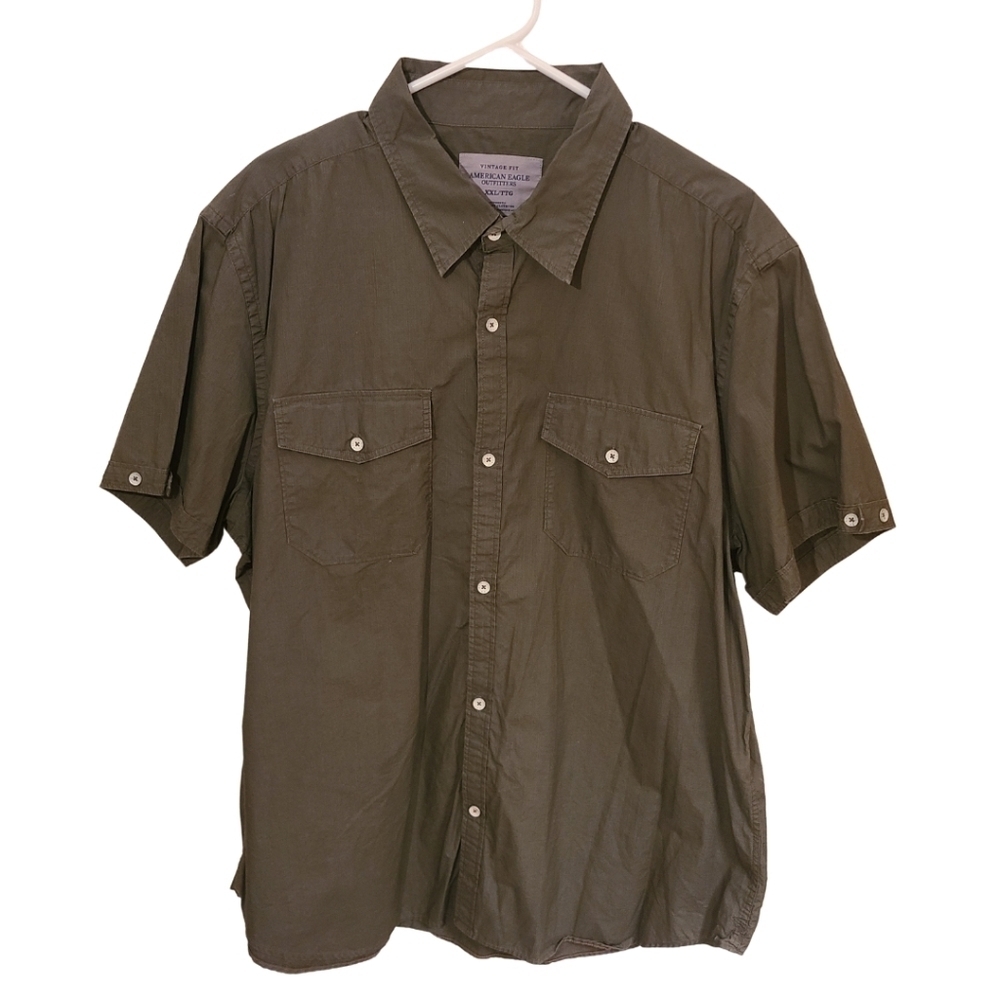American Eagle Vintage Fit short-sleeved button down Size XXL
